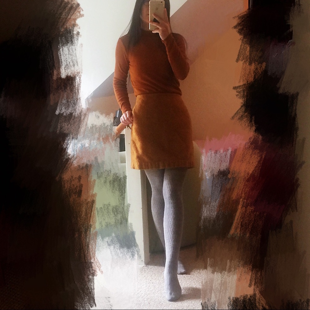 Uniqlo wool skirt